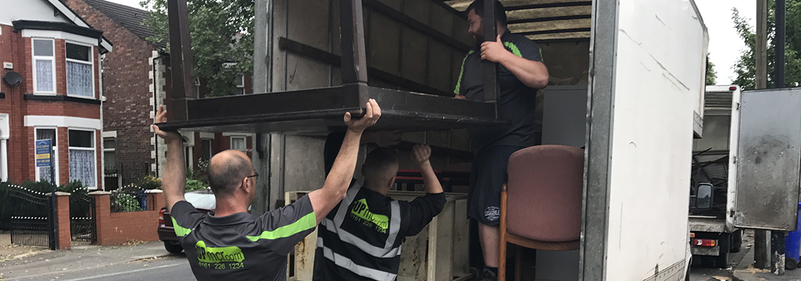 Loading a table onto a van